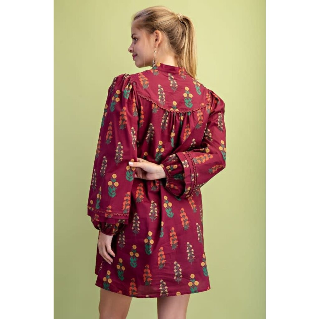 Gigio Gigio Floral Print Mini Dress