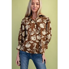 Gigio Gigio Floral Print Blouse