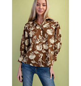 Gigio Floral Print Blouse