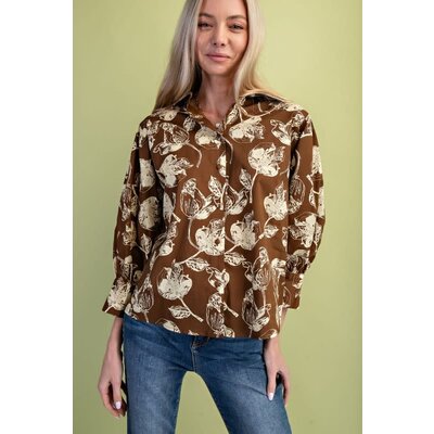 Gigio Floral Print Blouse