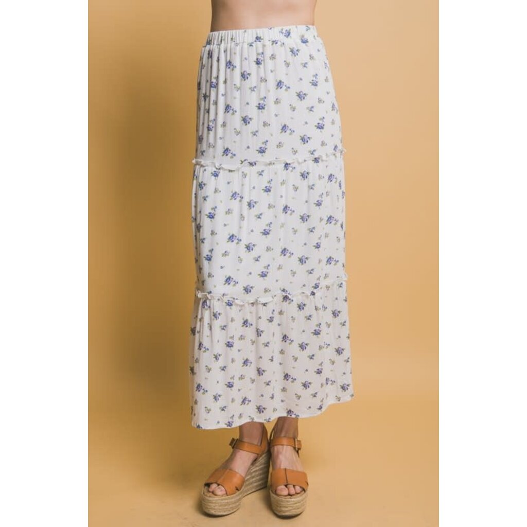Love Tree Love Tree Floral Maxi Skirt