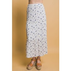 Love Tree Love Tree Floral Maxi Skirt