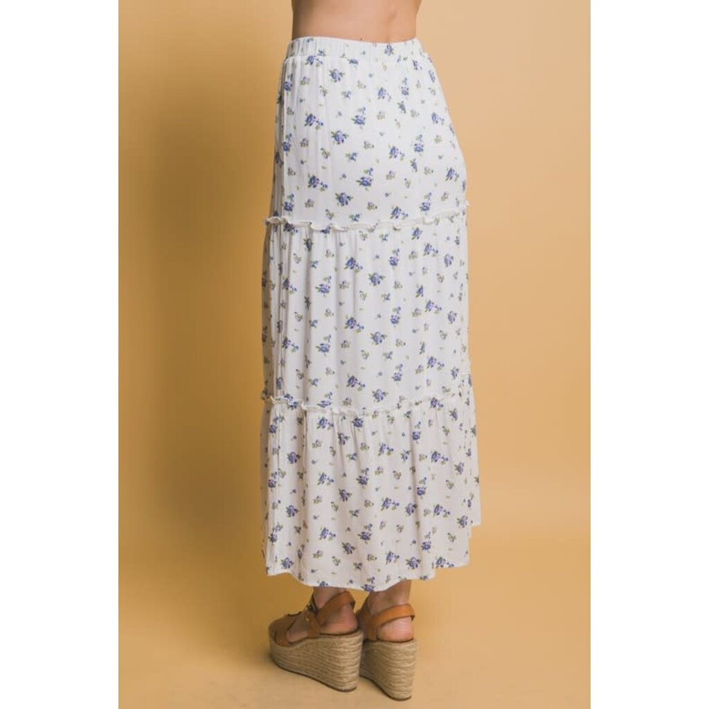 Love Tree Love Tree Floral Maxi Skirt