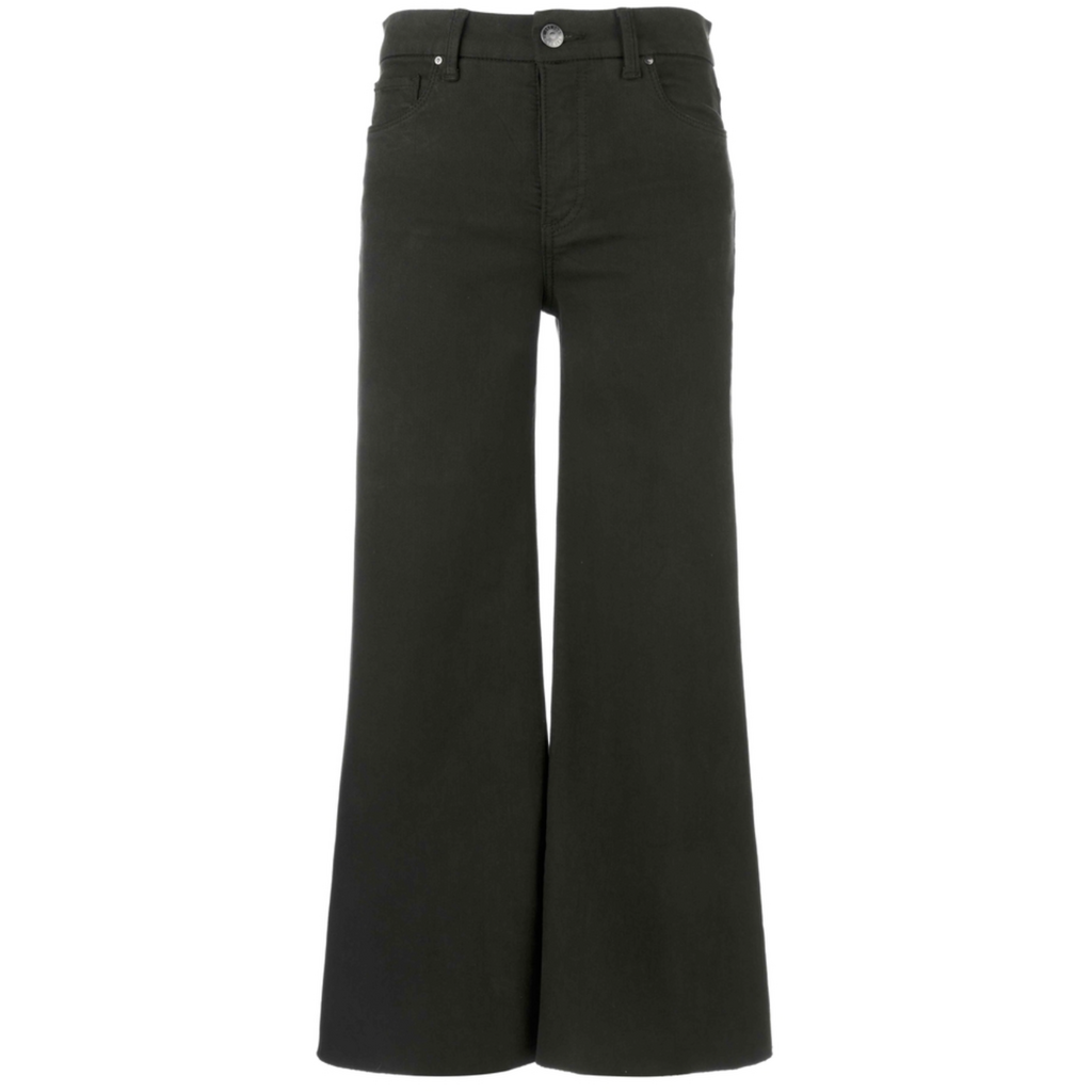 KUT Kut Meg Hight Rise Wide Leg Raw Hem Jean