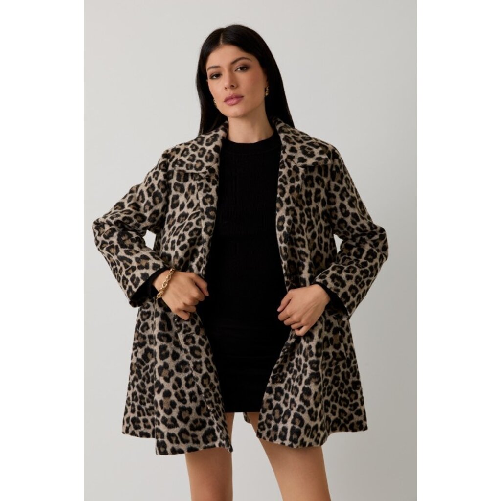 Sunday Edition Sunday Edition Animal Print Boucle Jacket
