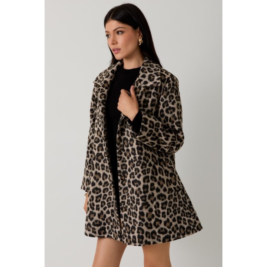 Sunday Edition Sunday Edition Animal Print Boucle Jacket