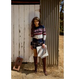 Sunday Edition Button Down Nordic Pattern Sweater