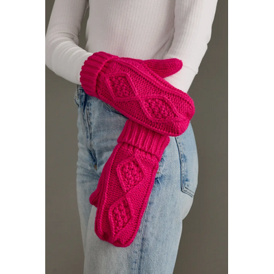 Panache Apparel Cable Knit Mittens