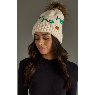 Panache Apparel Ho Ho Ho Pom Hat