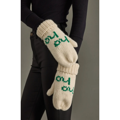 Panache Apparel Fleece Lined Ho Ho Ho Mittens