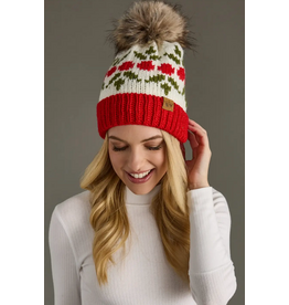 Panache Apparel Holly Patterned Pom Hat