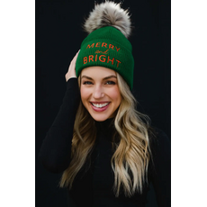 Panache Apparel Panache Apparel Merry & Bright Knit Pom Hat
