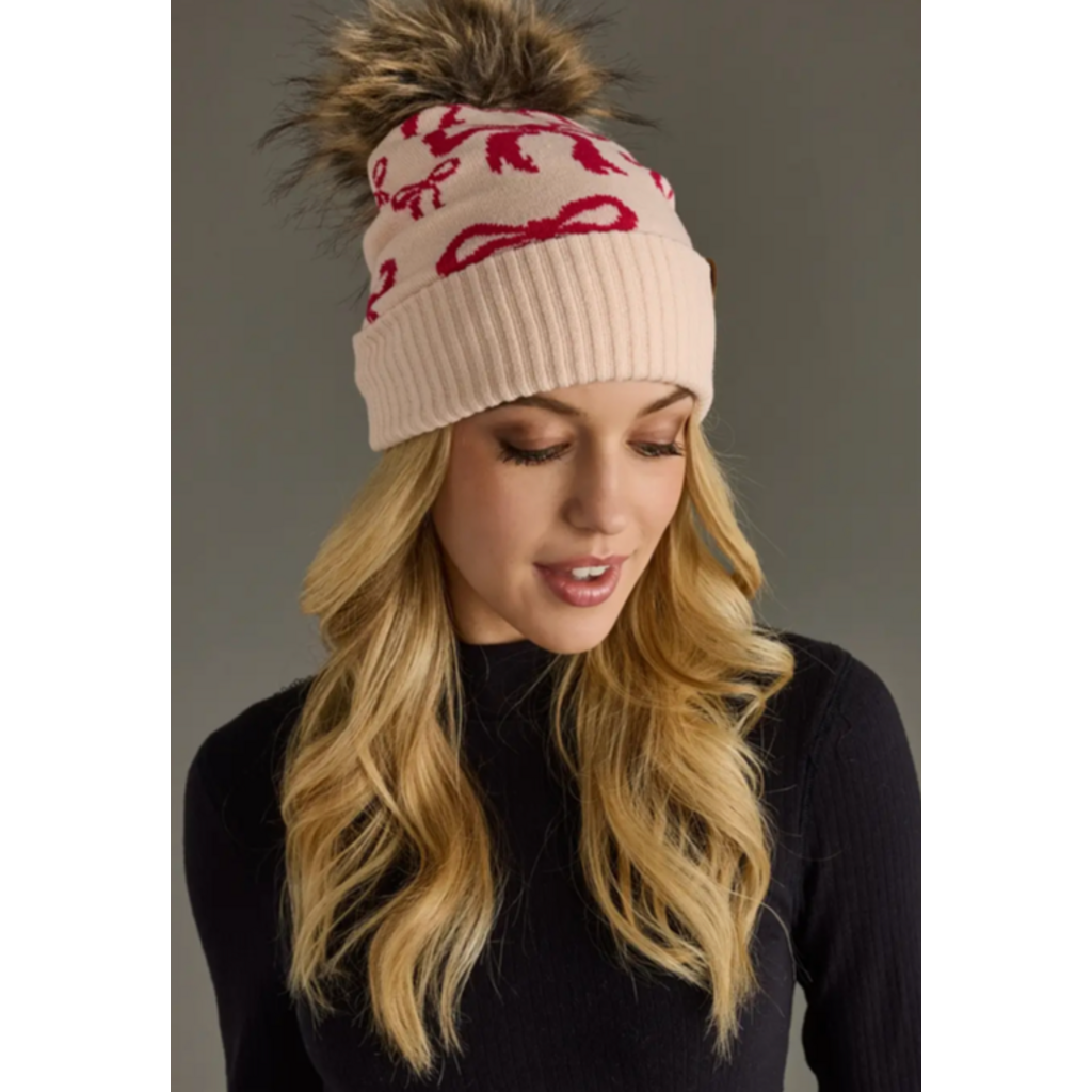 Panache Apparel Panache Apparel Bow Pom Hat