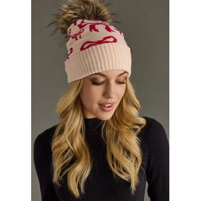 Panache Apparel Bow Pom Hat