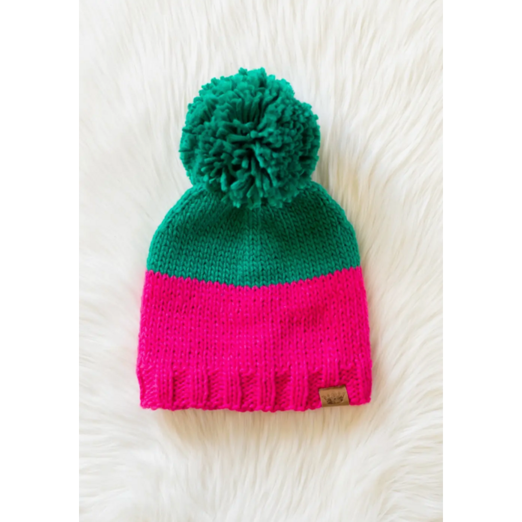 Panache Apparel Panache Apparel Color Block Pom Hat
