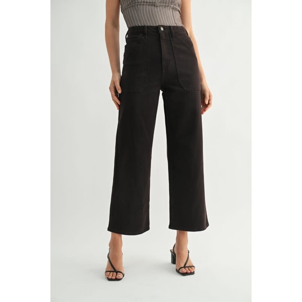 Just Black Denim Just Black Denim Cargo Pocket Wide Leg Pant
