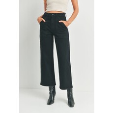Just Black Denim Just Black Denim Cargo Pocket Wide Leg Pant