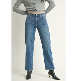 Just Black Denim Stretchy Straight Leg Jean