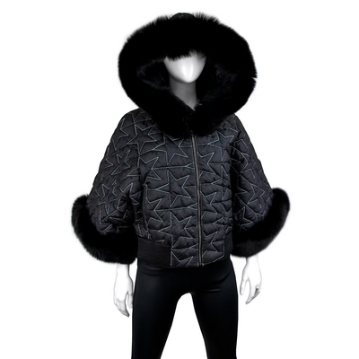 Mitchie's Matchings Star Jacket with Fox Fur Hood