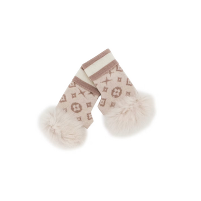 Mitchie's Matchings Gloves with Lurex and Fox Poms