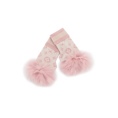 Mitchie's Matchings Mitchie's Matchings Gloves with Lurex and Fox Poms