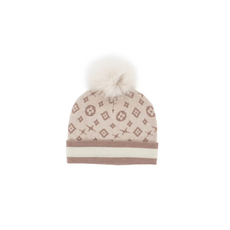 Mitchie's Matchings Mitchie's Matchings Hat with Lurex and Fox Pom