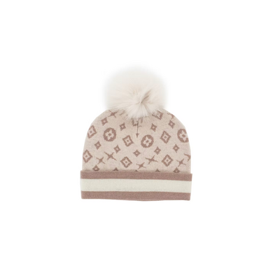 Mitchie's Matchings Hat with Lurex and Fox Pom