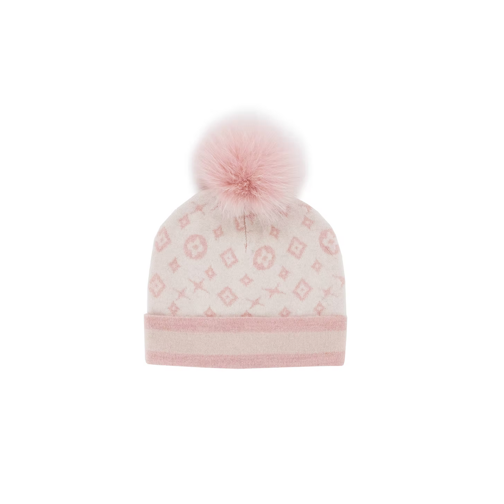 Mitchie's Matchings Mitchie's Matchings Hat with Lurex and Fox Pom