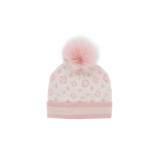 Mitchie's Matchings Mitchie's Matchings Hat with Lurex and Fox Pom