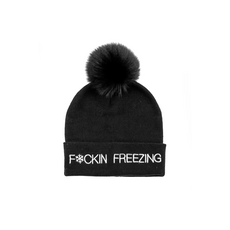 Mitchie's Matchings Mitchie's Matchings F*cking Freezing Hat with Fox Pom