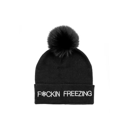 Mitchie's Matchings F*cking Freezing Hat with Fox Pom