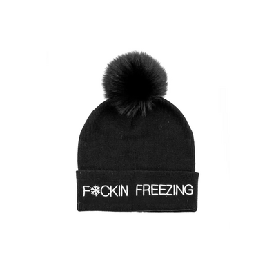 Mitchie's Matchings F*cking Freezing Hat with Fox Pom