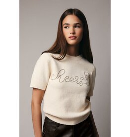 Sunday Edition Sweater with Rhinestones
