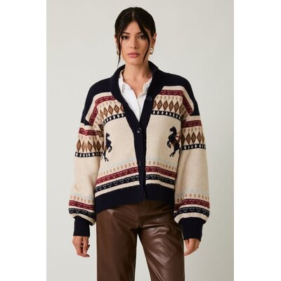 Sunday Edition Horse Motif Sweater