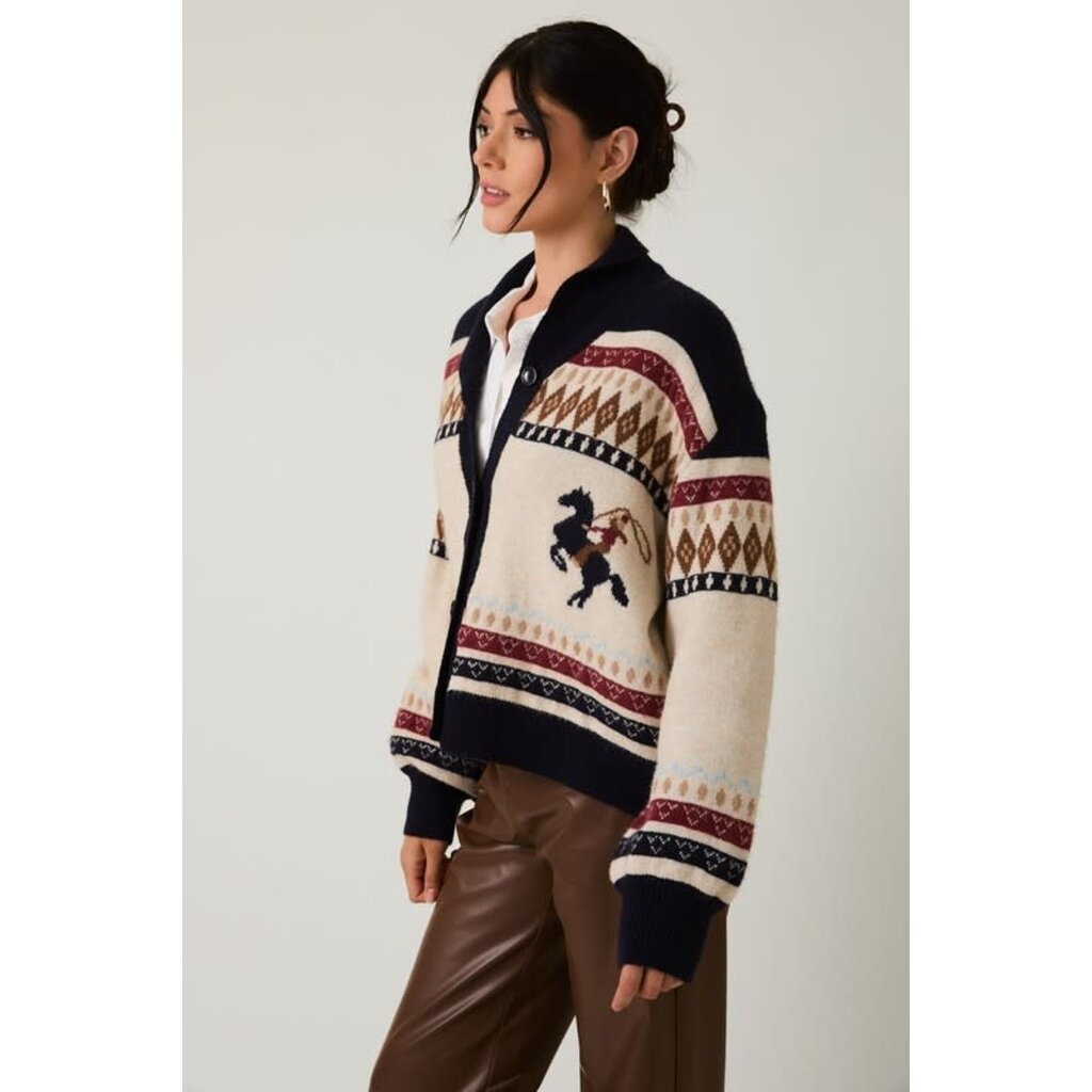 Sunday Edition Sunday Edition Horse Motif Sweater