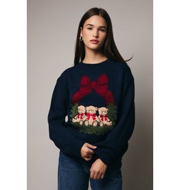 Sunday Edition "X-Mas Wreath Teddy" Sweater