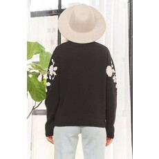 Adora Adora Floral Knit Sweater