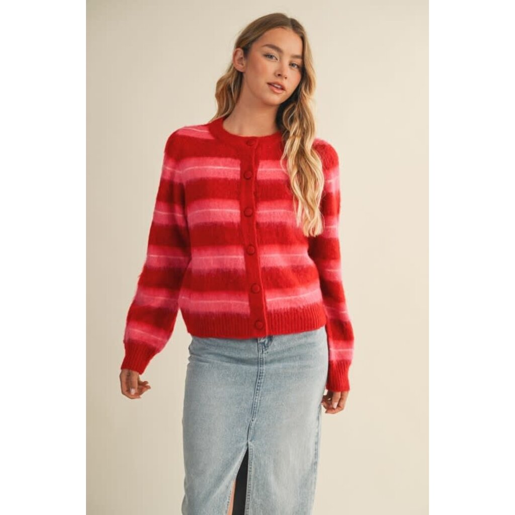 Mustard Seed Mustard Seed Striped Sweater Cardigan