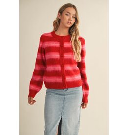 Mustard Seed Striped Sweater Cardigan