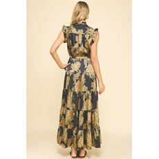 Pinch Pinch Floral Print Tiered Maxi Dress