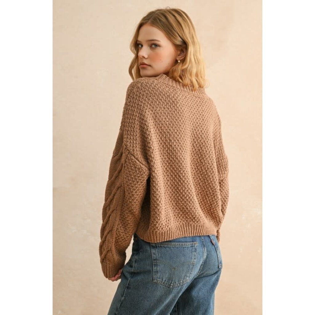 Miou Muse Miou Muse Cable Sweater Jacket