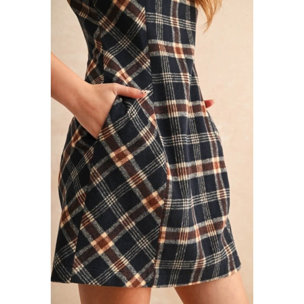 Miou Muse Miou Muse Plaid Pattern Dress