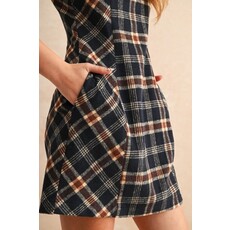 Miou Muse Miou Muse Plaid Pattern Dress