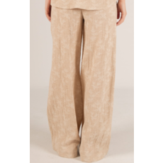 Before You Before You Leaf Print Wide Leg Pants