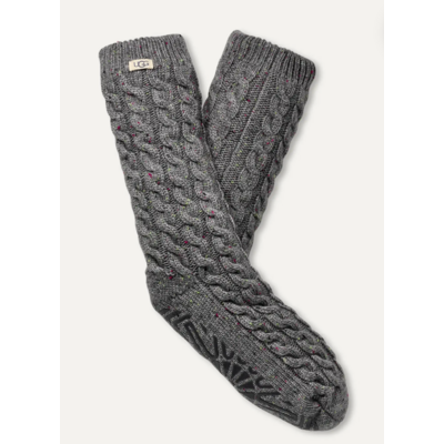 Ugg Elowyn Cable Knit Fleece Lined Sock