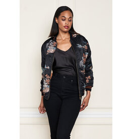 Paparazzi by Biz Embroidered Jacquard Bomber Jacket