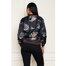 Paparazzi by Biz Paparazzi Embroidered Jacquard Bomber Jacket