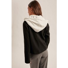 Hem & Thread Hem & Thread Double Breast Two-fer Crop Jacket