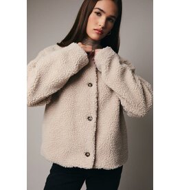 Sunday Edition Round Neck Sherpa Coat