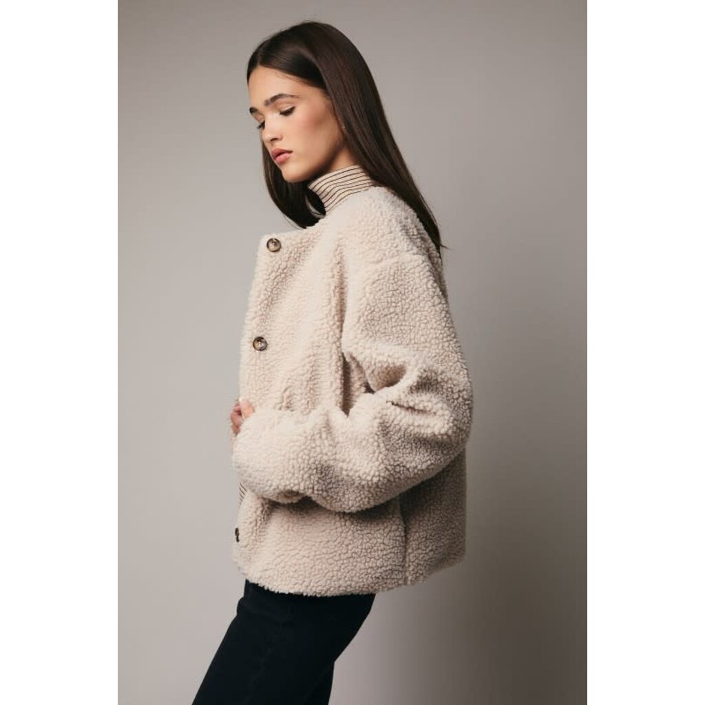 Sunday Edition Sunday Edition Round Neck Sherpa Coat
